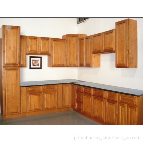 Fashion Dining Room Furniture Cherry Solid Wooden Kitchen Cabinet